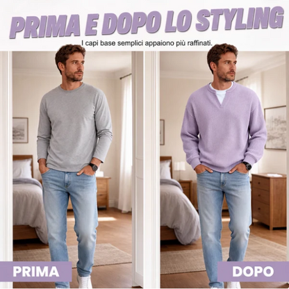 T-shirt a nido d'ape con comfort a strati