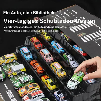 48-teiliges Rennspielzeug-Set aus leichtem Metall, mit Rückstoßmechanismus, Mini-Auto mit Reibungsmotor – perfekt für Partys und als Geschenk für Kinder