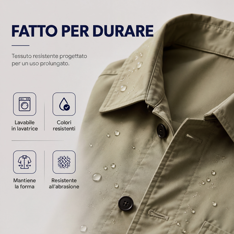 ⏰ Ultimo Giorno di Saldi – SCONTO 50% ✨Trench da uomo impermeabile di media lunghezza