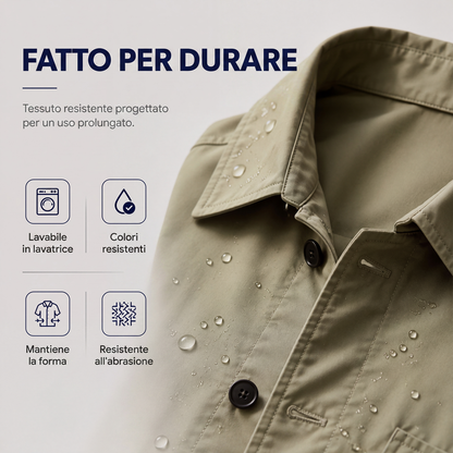 ⏰ Ultimo Giorno di Saldi – SCONTO 50% ✨Trench da uomo impermeabile di media lunghezza