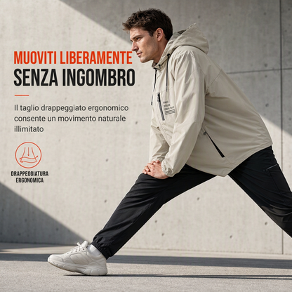⏰ Ultimo Giorno di Saldi – SCONTO 50% ✨Giacca a vento outdoor da uomo con cappuccio staccabile
