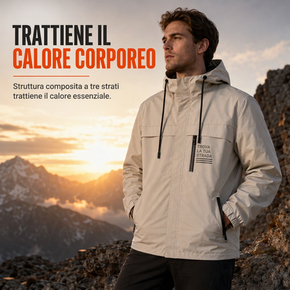 ⏰ Ultimo Giorno di Saldi – SCONTO 50% ✨Giacca a vento outdoor da uomo con cappuccio staccabile