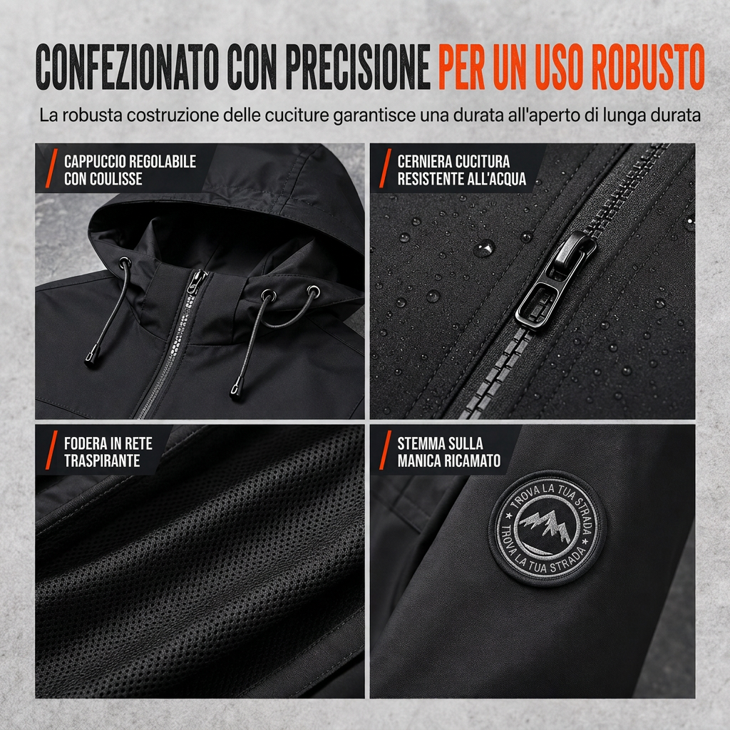 ⏰ Ultimo Giorno di Saldi – SCONTO 50% ✨Giacca a vento outdoor da uomo con cappuccio staccabile