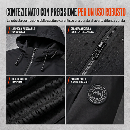 ⏰ Ultimo Giorno di Saldi – SCONTO 50% ✨Giacca a vento outdoor da uomo con cappuccio staccabile